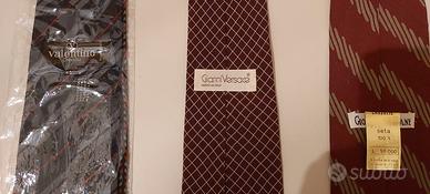 Cravatte Valentino,Armani, Versace in seta