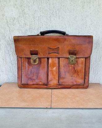 Borsa vintage in pelle/cuoio da medico/avvocato
