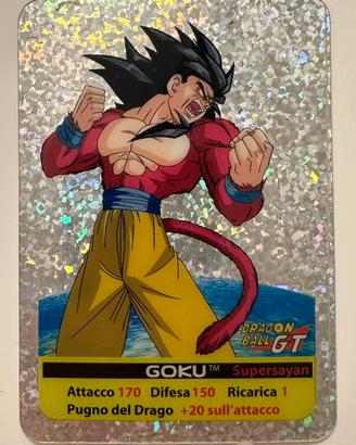 Lamincard Dragon Ball GT Goku ssj4 170/150 Argento