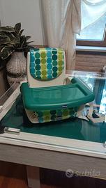 alzata Chicco  sedia regolabile con vassoio 