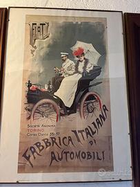 5 Poster vintage macchine d’epoca 50x70