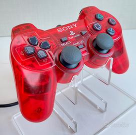 Controller Sony Ps2 Dualshock 2 Rosso trasparente
