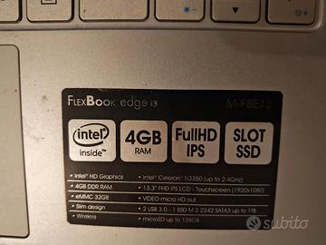 Notebook Mediacom 13.3" Touchscreen - Full HD IPS 