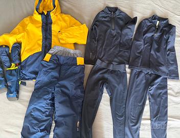 Abbigliamento : tuta da sci e intimo termico