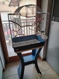 Gabbia per uccelli con  base