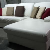 DIVANO "POLTRONESOFÀ" CHAISE LONGUE VERA PELLE 3P.