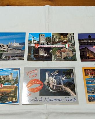 CARTOLINE POSTALI VINTAGE 6 PEZZI TRIESTE NUOVE