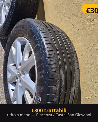 Cerchi in lega Renault 17" originali + gomme 225