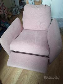 Poltrona reclinabile Ikea Rosa antico
