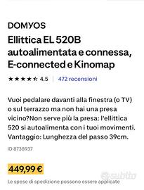 Ellittica EL 520B DOMYOS