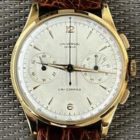 Universal Genève Uni-Compax Rose Gold Anni '50