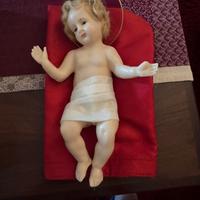 Bambinello Gesù in cera 30 cm