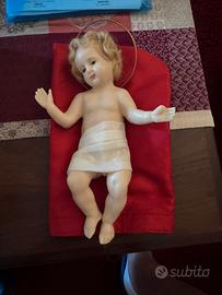 Bambinello Gesù in cera 30 cm