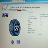  4 gomme nuove  nexen