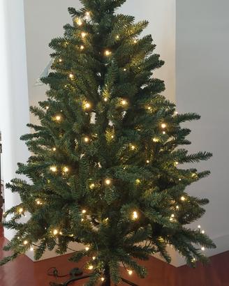albero di Natale nuovo con luci led inserite