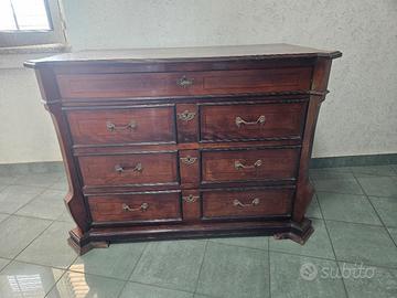 Comò stile classic  faggio legno massello 