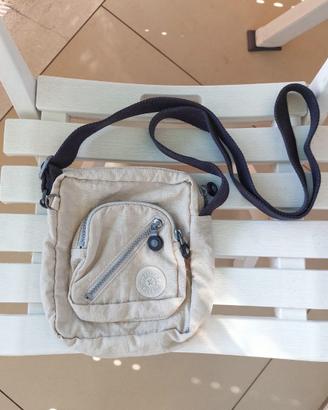 Borsetta Kipling beige con tracolla