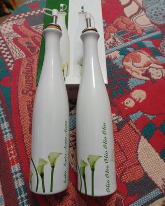 bottiglie olio e aceto