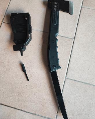 ACCETTA NUOVA DA 34CM CON SEGA E FISCHIETTO 