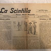 GIORNALE LA SCINTILLA SETTIMANALE MONARCHICO