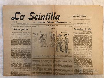 GIORNALE LA SCINTILLA SETTIMANALE MONARCHICO