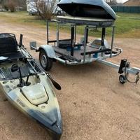 Kayak hobie outback+ carrello
