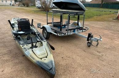 Kayak hobie outback+ carrello