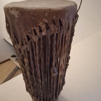 Tamburo tribale shaker vintage africano  anni 70