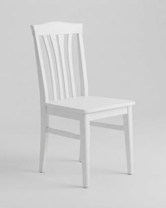 Set 6 sedie in legno bianco (5 buone + 1 da incoll