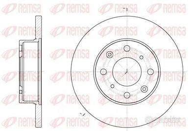 DF6063.10 COPPIA DISCHI FRENO ANTERIORI ROVER 200 