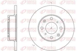 DF6063.10 COPPIA DISCHI FRENO ANTERIORI ROVER 200 