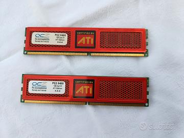 Memoria RAM ddr2 2x1gb Ocz