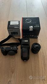Sony a6300 + Canon 50mm 1.8 + Speedlight Neewer