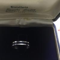 Anello fedina in argento 925
