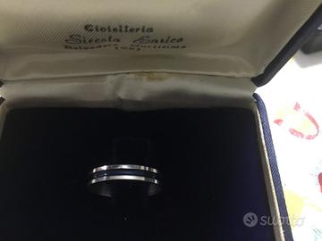 Anello fedina in argento 925