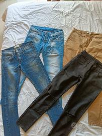Lotto jeans uomo XS  slim skinny  14 anni 40 chino