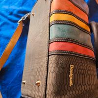 Borsa Bauletto Desigual Multicolor - Effetto Piton