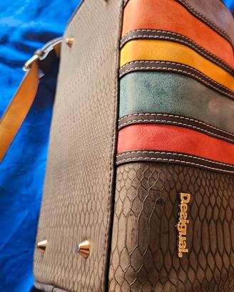 Borsa Bauletto Desigual Multicolor - Effetto Piton