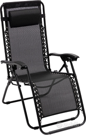 Baroni Home Sedia Sdraio Zero Gravity da Giardino