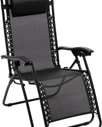 Baroni Home Sedia Sdraio Zero Gravity da Giardino
