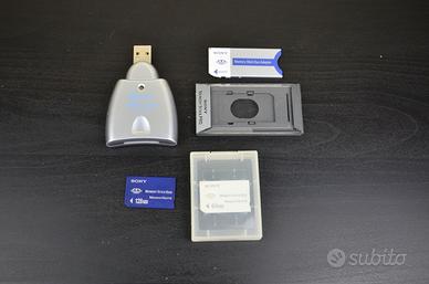 Sony lettore + adattatore MS + 2 schede MagicGate