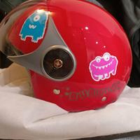 Casco Moto Bambino Kappa Junior Bubble demi-jet