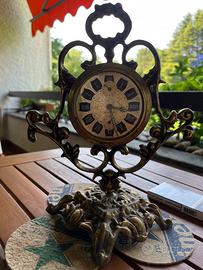 Sveglia vintage Norstel in metallo lavorato