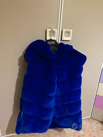 Pelliccia blu elettrico medio/lunga💙
