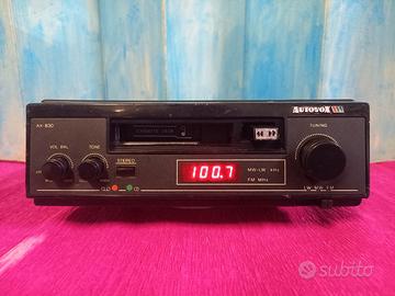 Autoradio vintage AUTOVOX AX-830 FMS con cassette