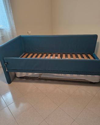 Moretti compact letto con sponda imbottito 