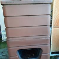 Contenitore porta pellet da giardino