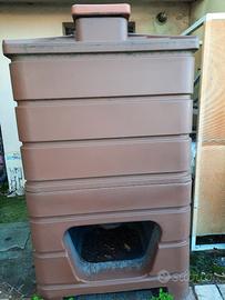 Contenitore porta pellet da giardino