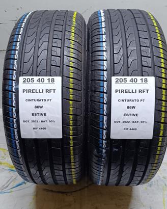 2 GOMME 205 40 18 PIRELLI RFT RIF4460