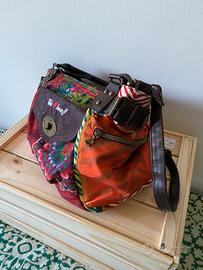 Lotto 2 borse donna - Desigual + borsa grigio tort